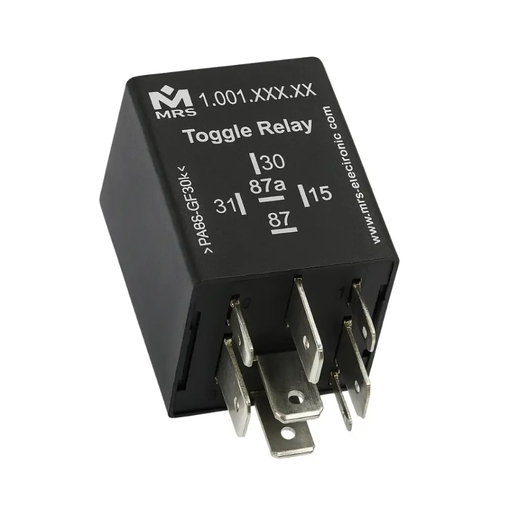 [ELERELTOGGLE12VNEWBLK] Toggle Relay 12V Type A – Control eléctrico seguro y confiable 