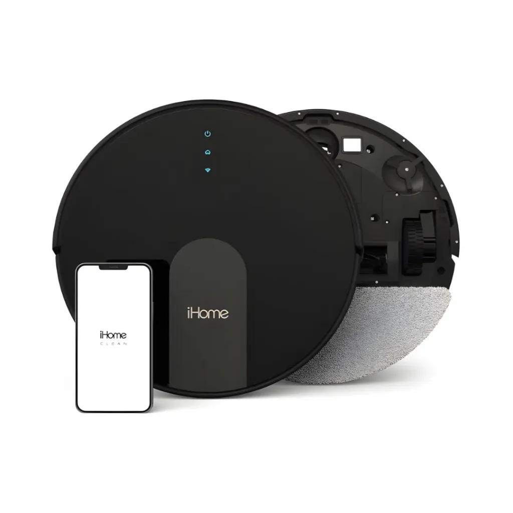 [TECIHOAUTOVACECLIPSEGOPEN BOXBLK] iHome AutoVac Eclipse G – Robot Aspirador y Mopa Wi-Fi