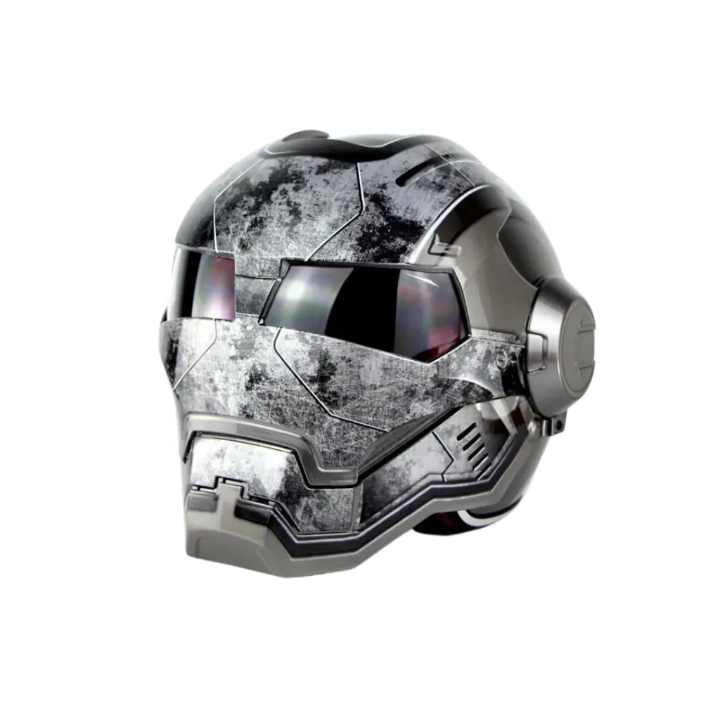 Casco para motocicleta Masei 610 — desde USA (M (55 - 56 cm), Gris (imag 1))